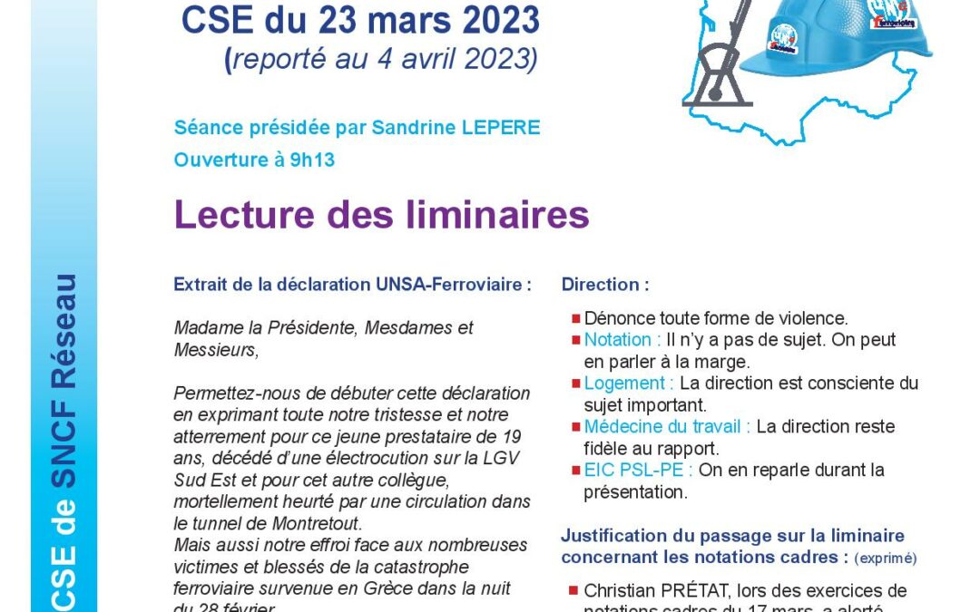 CSE Réseau – DG IDF