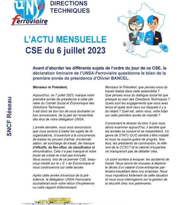 CSE Réseau – DT