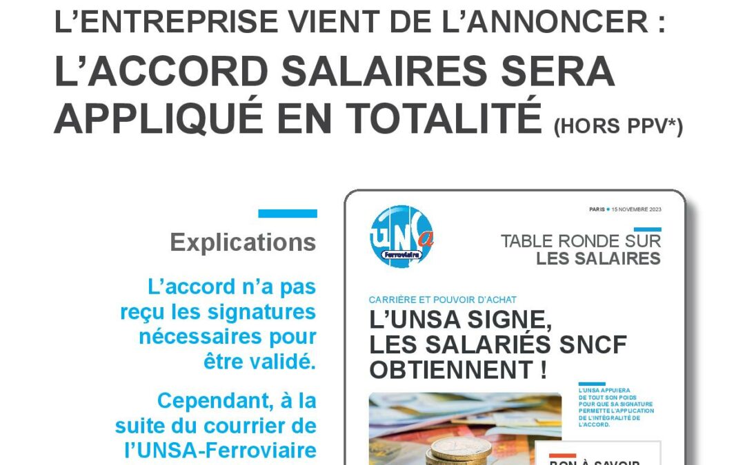 SALAIRES SNCF