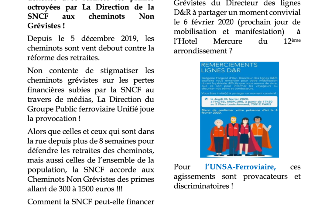 UNSA actu janvier 2020 