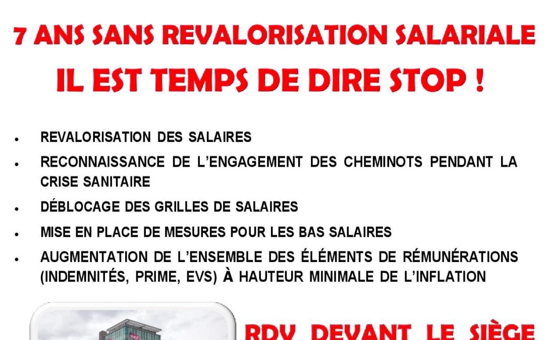 Pour l’augmentation de nos salaires