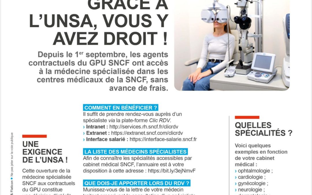 Médecine spécialisée SNCF