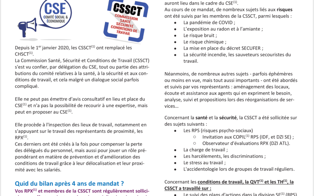 CSE Réseau – DT