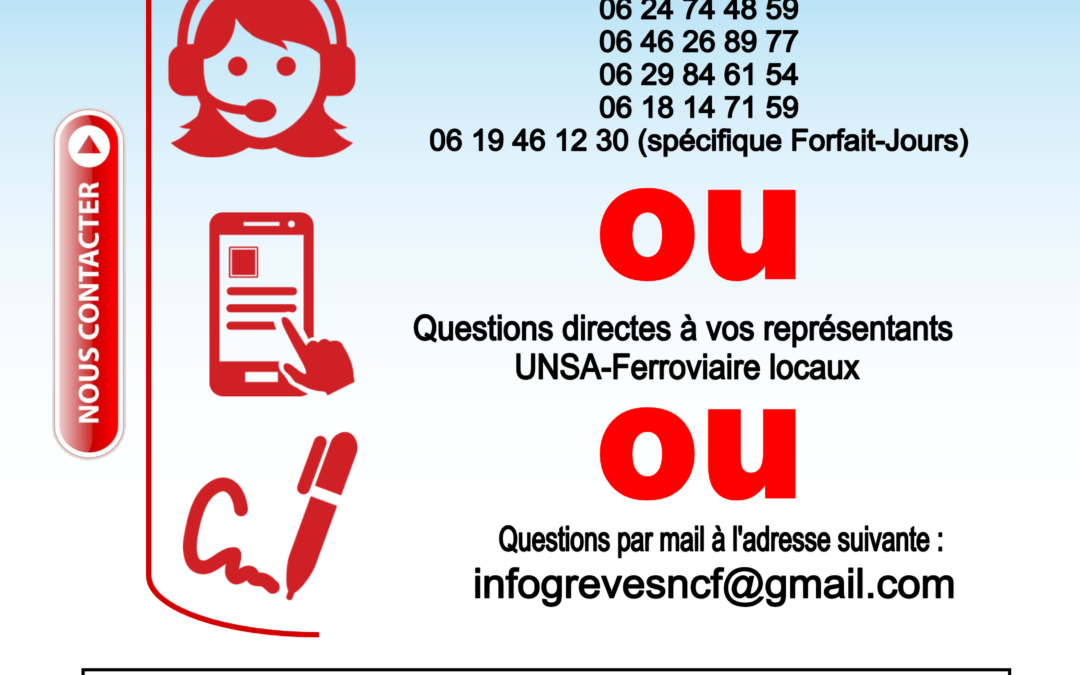 grève SNCF hotline juridique