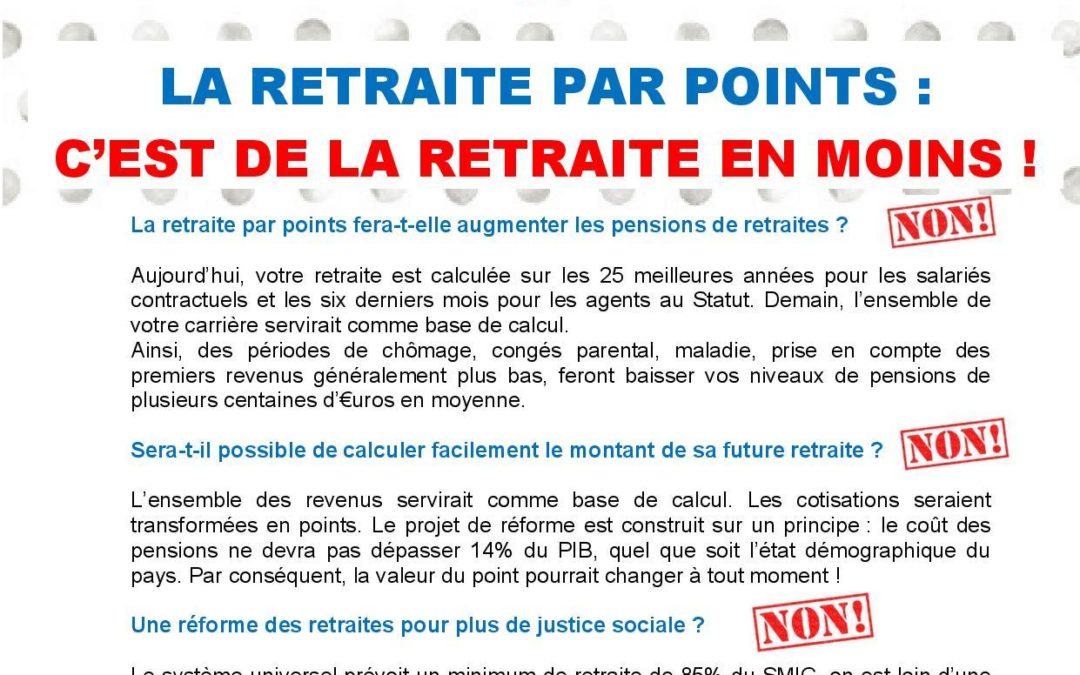 Réforme des retraites