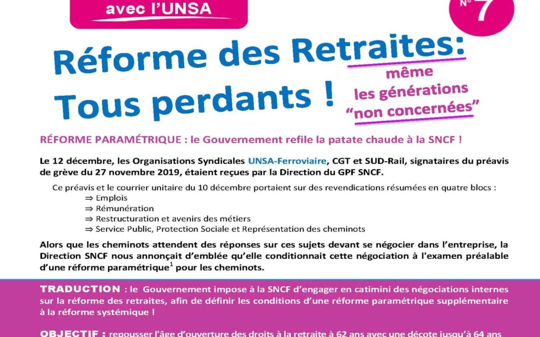 Réforme des retraites