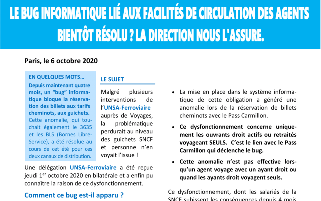 Facilités de circulation (suite)