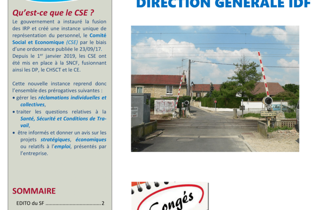 CSE Réseau – DG IDF