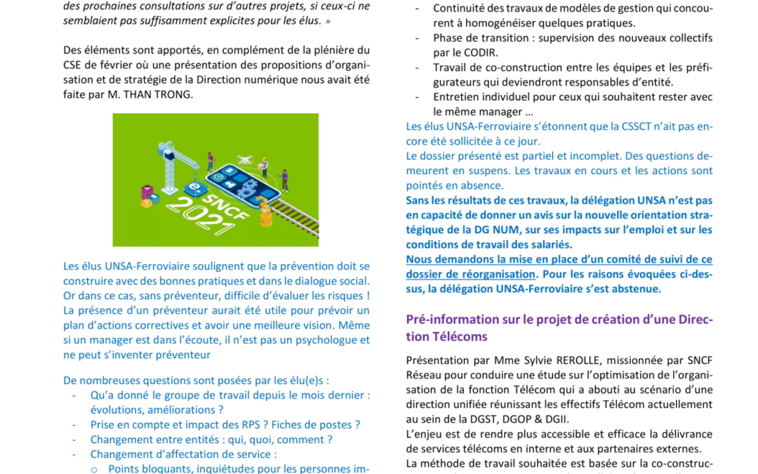 CSE Réseau – DT