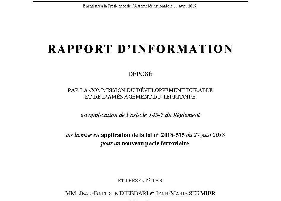 Nouveau pacte ferroviaire audition UNSA