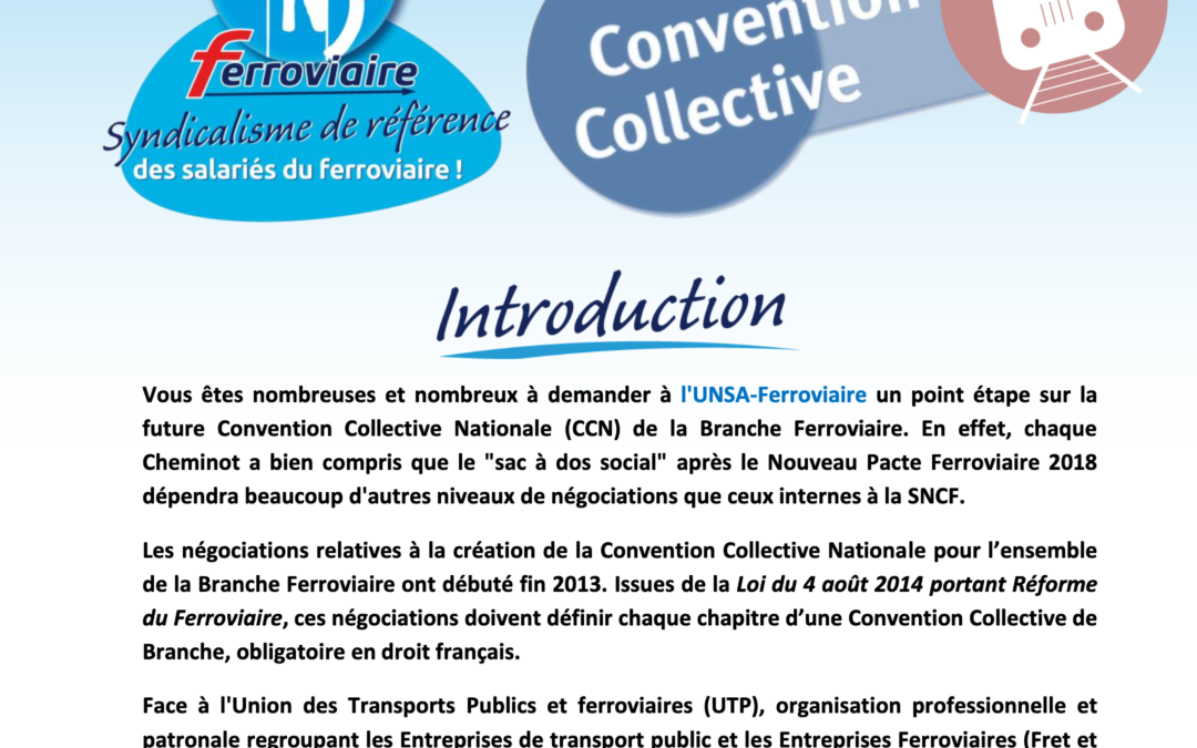 Convention collective nationale de la branche ferroviaire