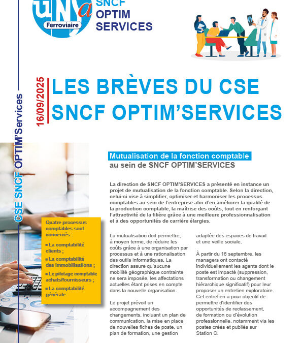 CSE OPTIM’SERVICES SNCF