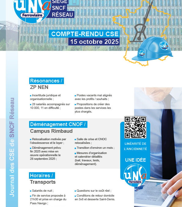CSE Réseau – SIÈGE SNCF RÉSEAU