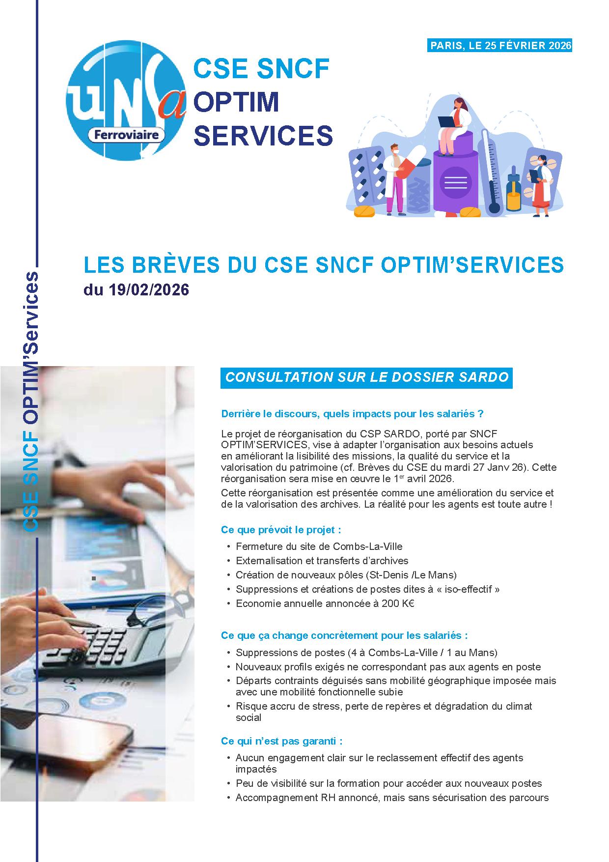 CSE Optim&rsquo;Services Février 2026