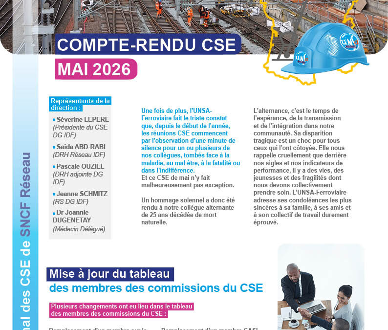 CSE Réseau – DG lDF
