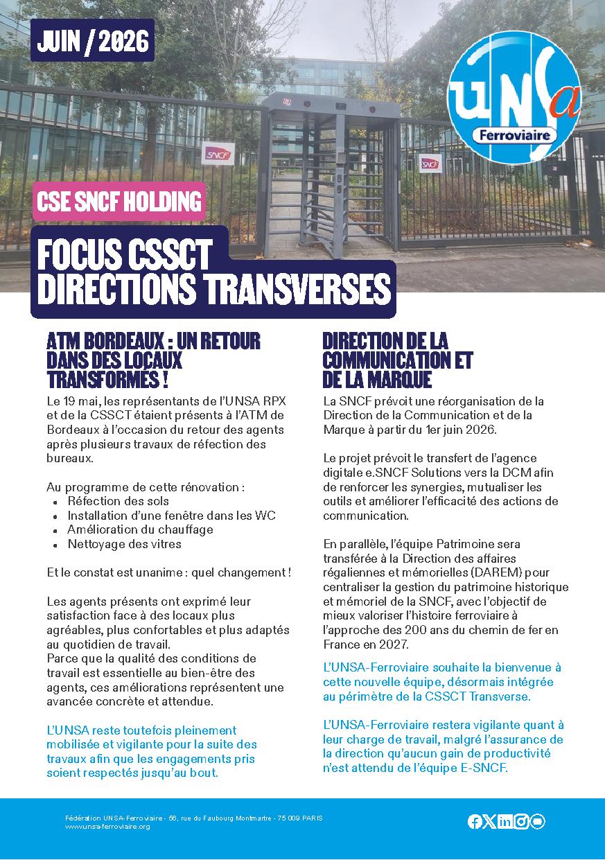 CSSCT Directions Transverses