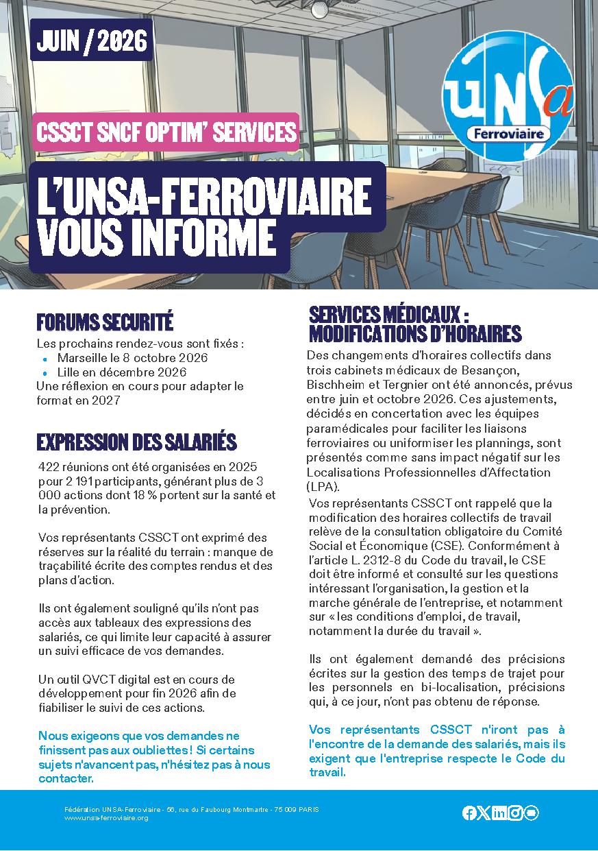 CSSCT SNCF Optim’Services