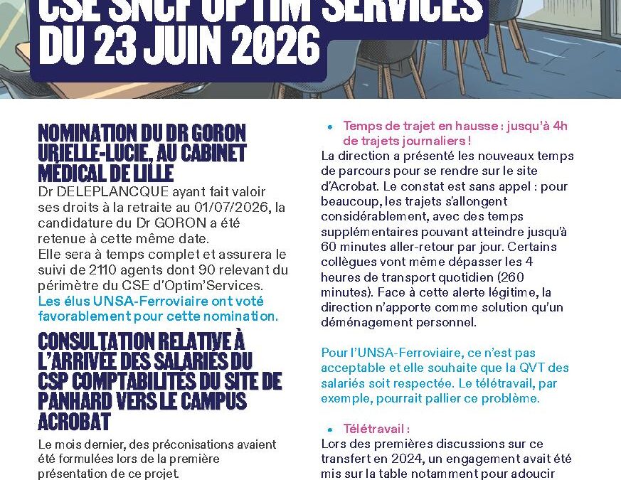 CSE SNCF Optim&rsquo;Services