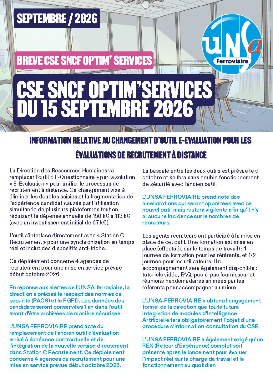 SNCF Optim&rsquo;Services