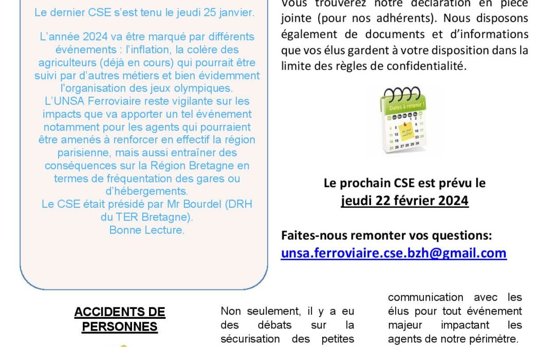 CSE Voy – TER Bretagne