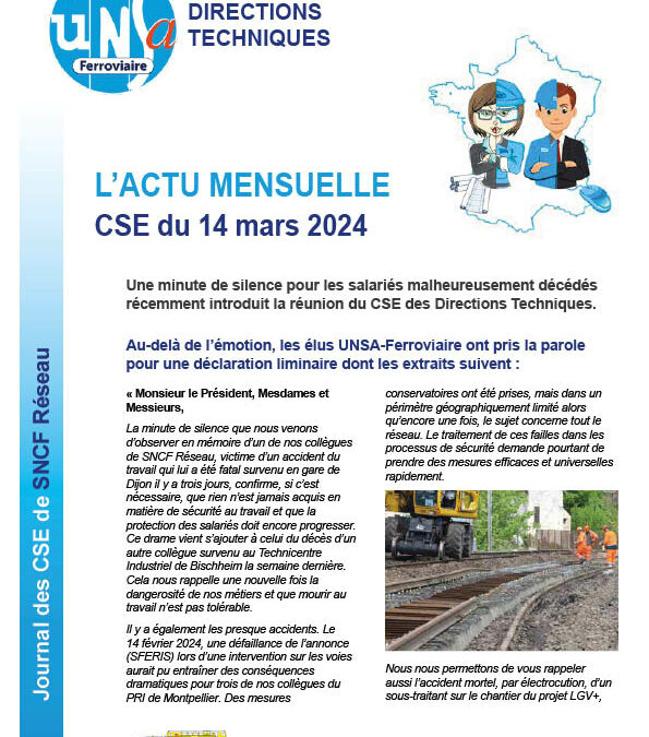 SNCF RESEAU, CSE DT