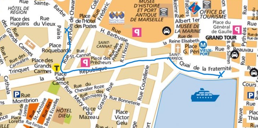 Hotel BB Vieux Port - Plan