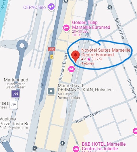 Hotel Euromed - Plan